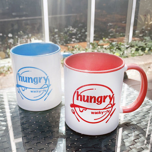 "hungry" MUG 【Blue&Red】