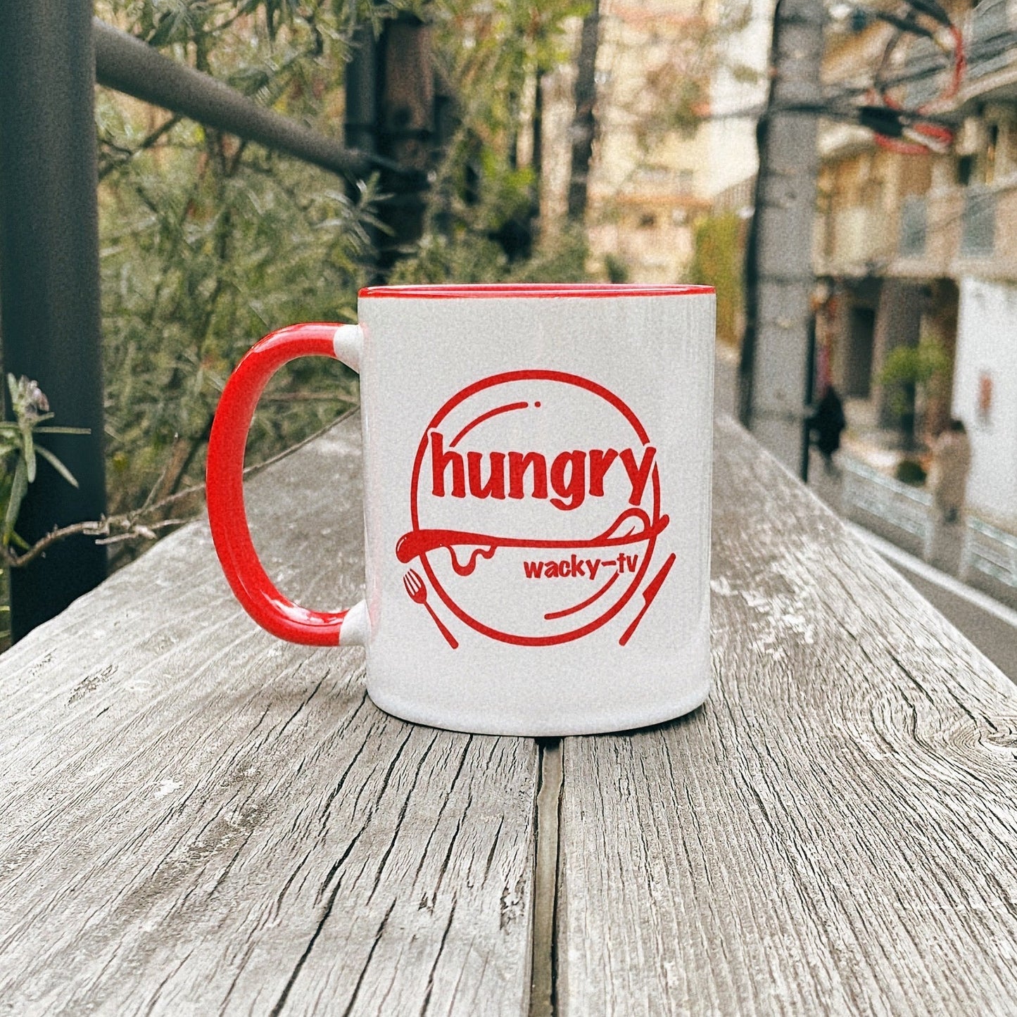 "hungry" MUG【Red】