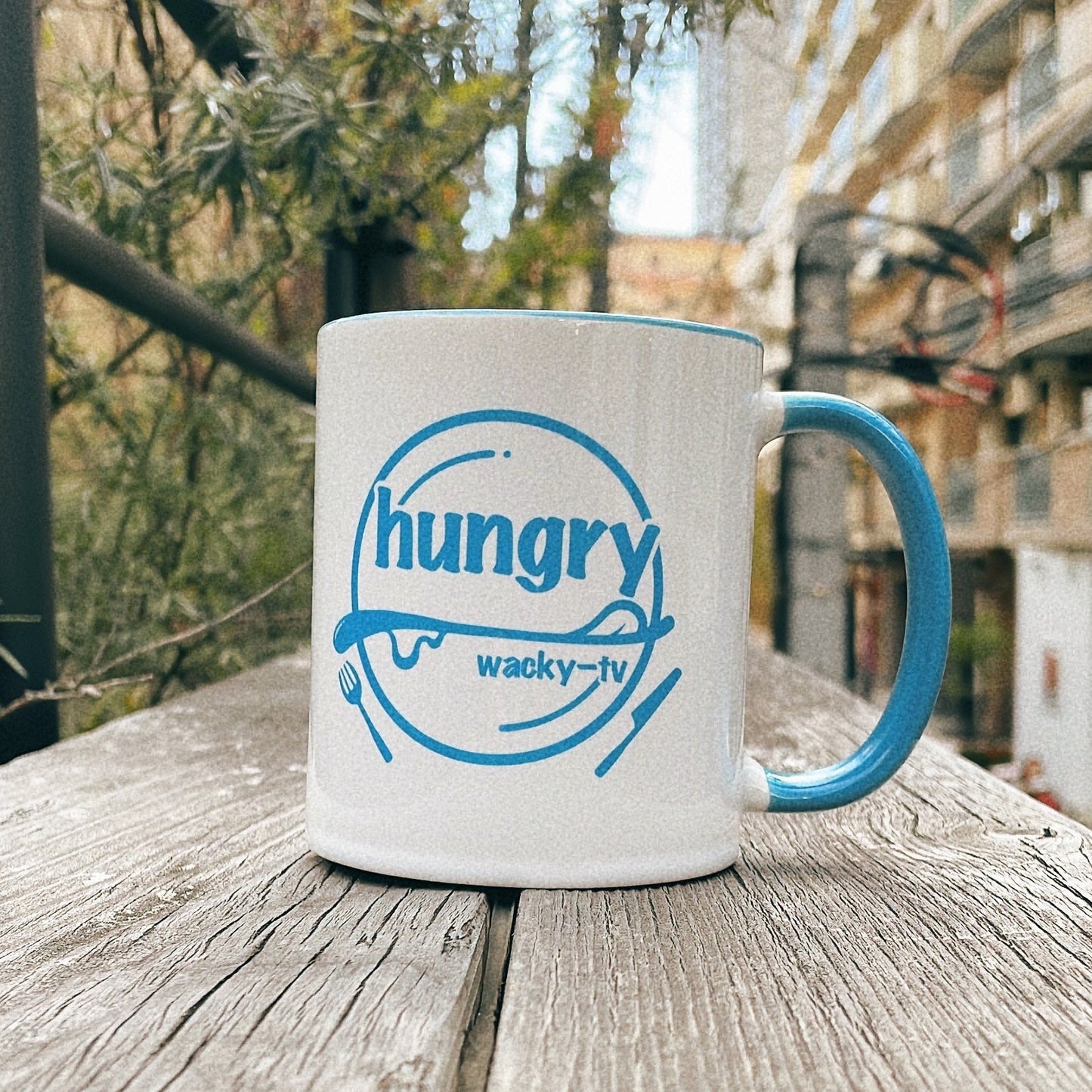 "hungry" MUG【Blue】