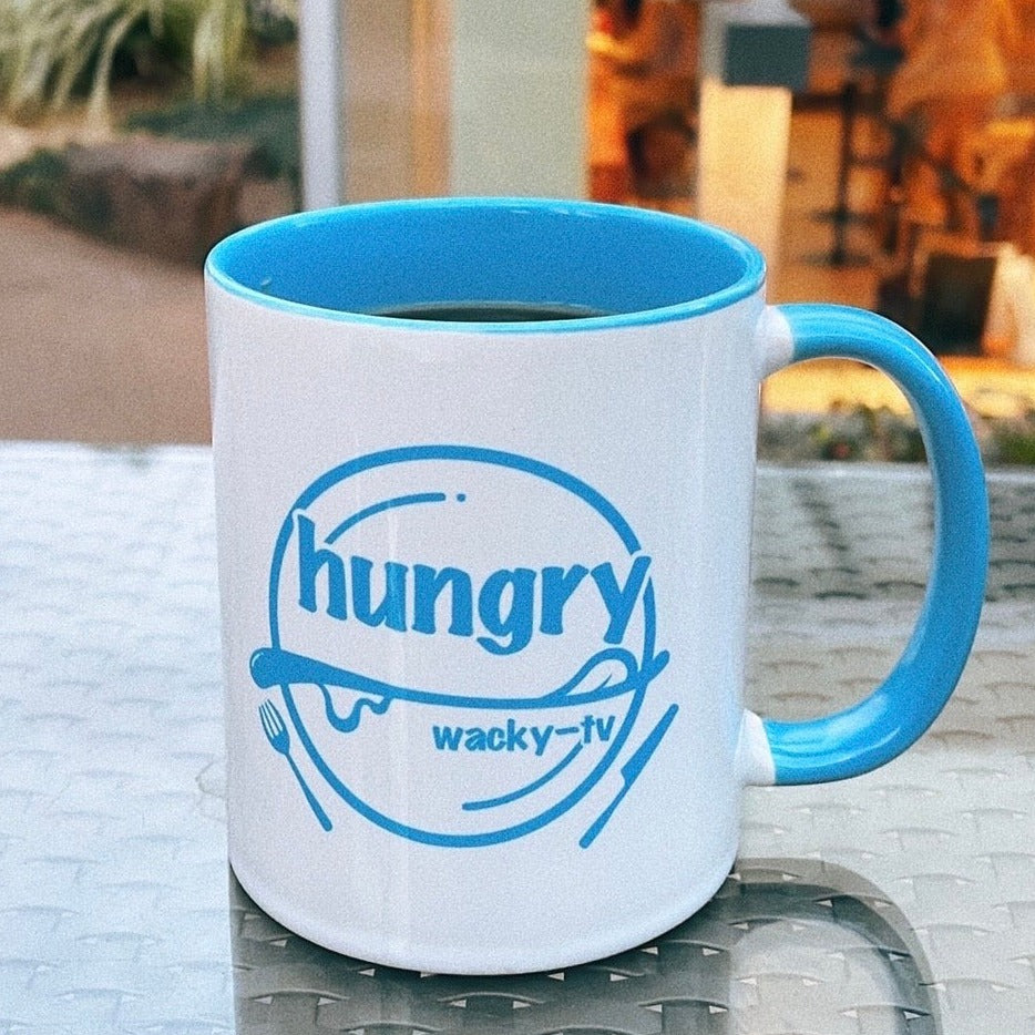 "hungry" MUG【Blue】